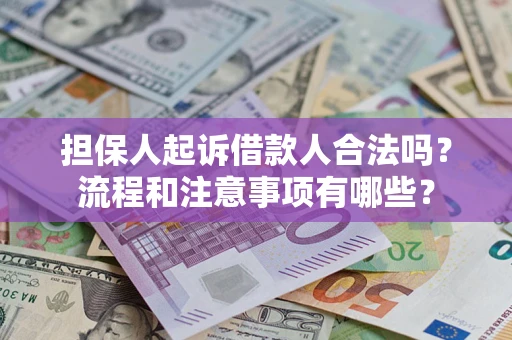 济南担保人起诉借款人合法吗？流程和注意事项有哪些？