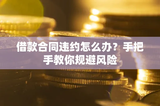 济南借款合同违约怎么办？手把手教你规避风险