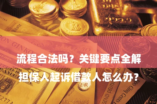 济南

担保人起诉借款人怎么办？流程合法吗？关键要点全解析