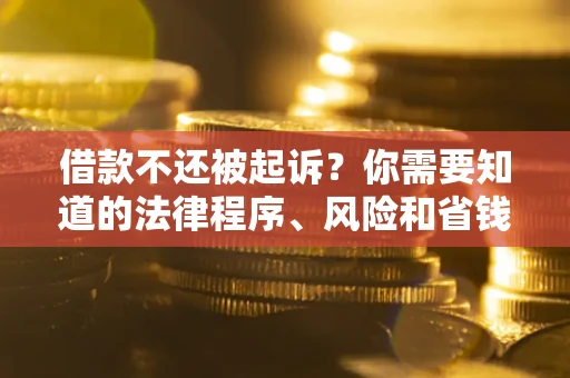 济南借款不还被起诉？你需要知道的法律程序、风险和省钱技巧