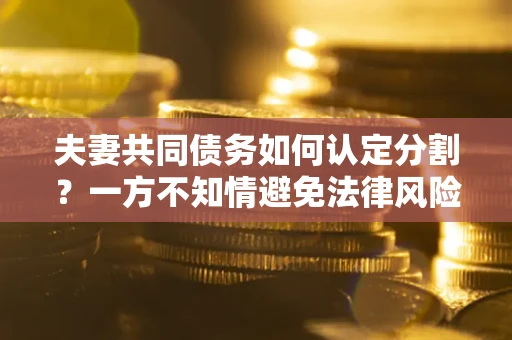 济南夫妻共同债务如何认定分割？一方不知情避免法律风险必看！